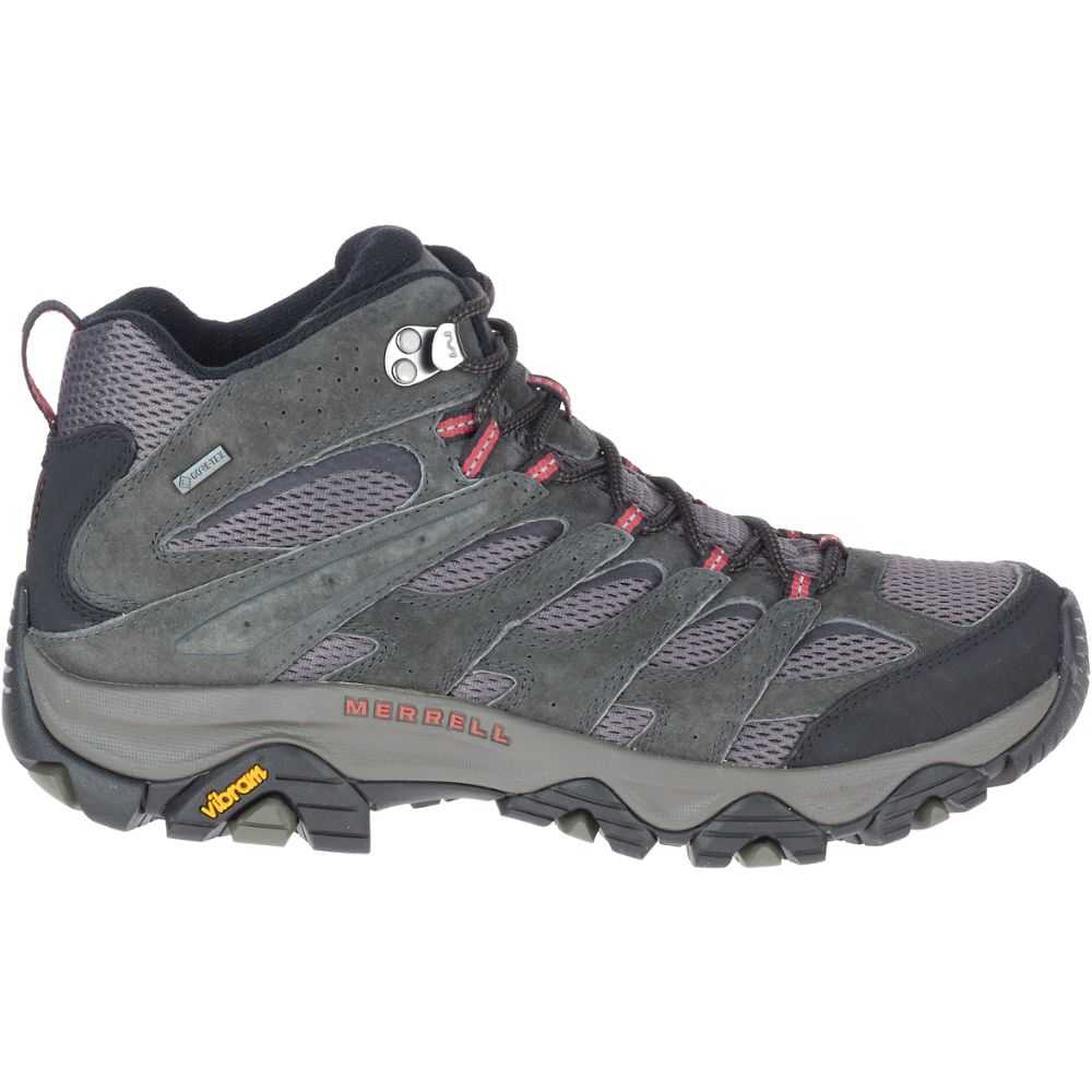 Men\'s Merrell Moab 3 Mid GORE-TEX® Hiking Boots Light Grey Green | Israel-361478