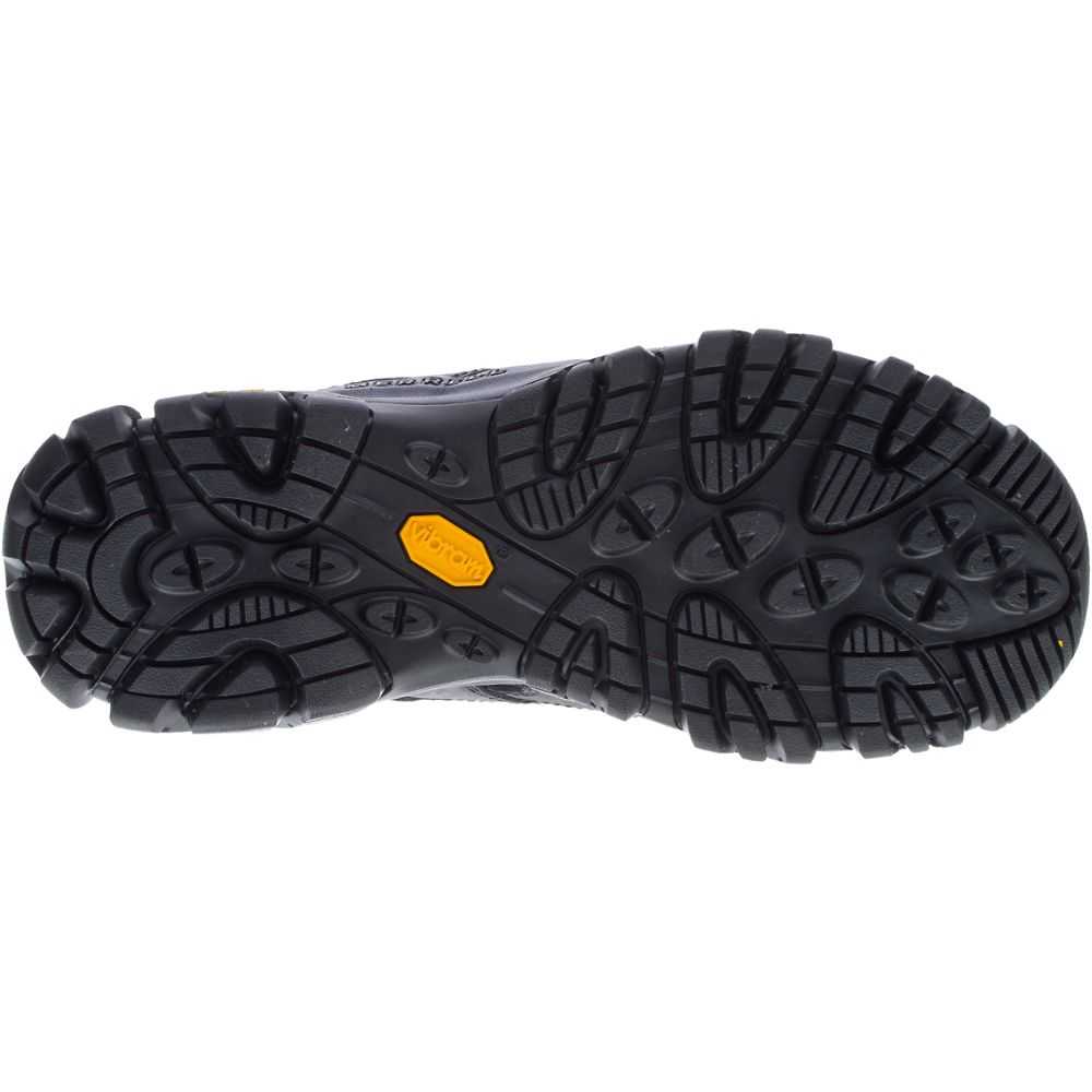 Men's Merrell Moab 3 Prime Mid Waterproof Hiking Boots Black | Israel-617920