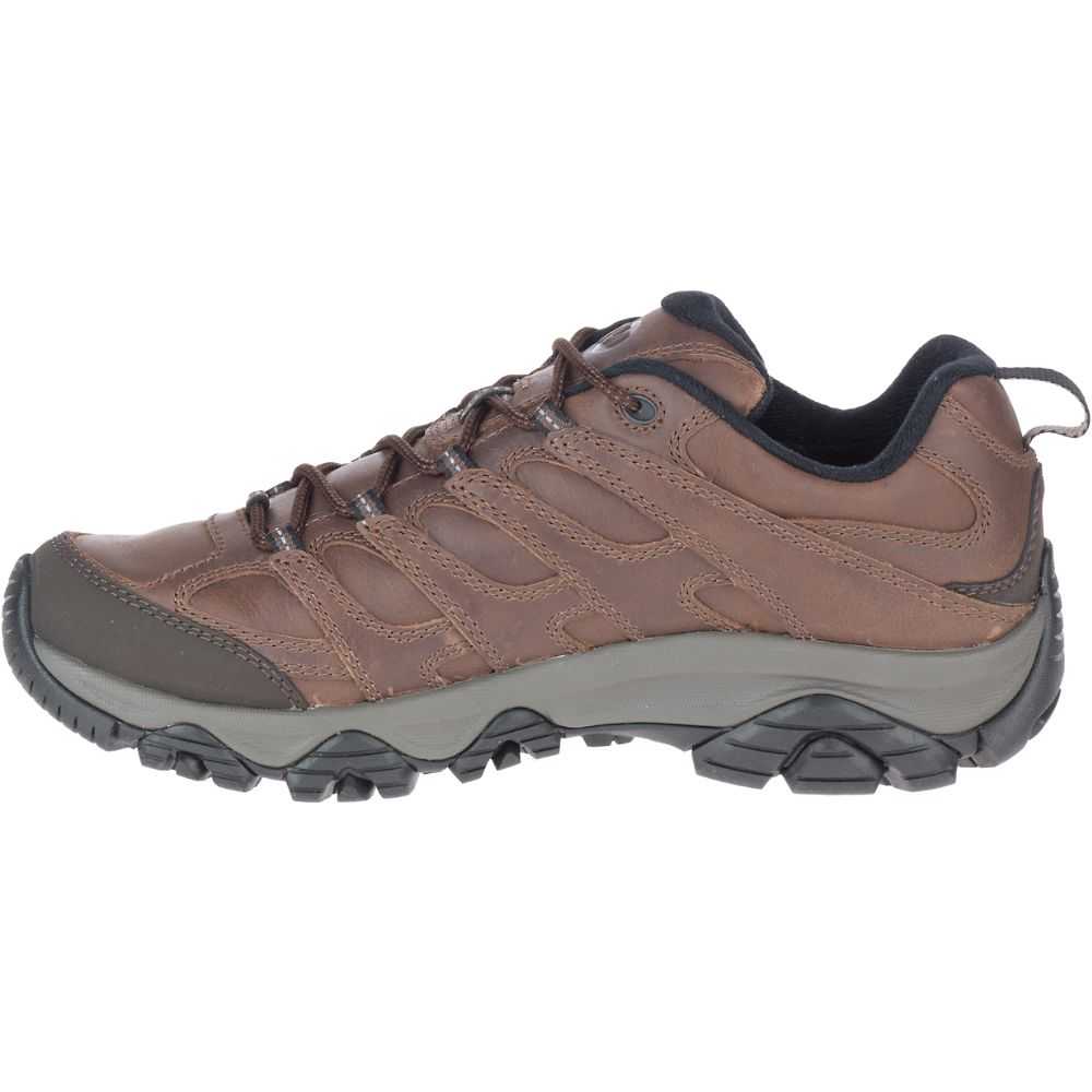 Men's Merrell Moab 3 Prime Waterproof Hiking Shoes Brown | Israel-237046