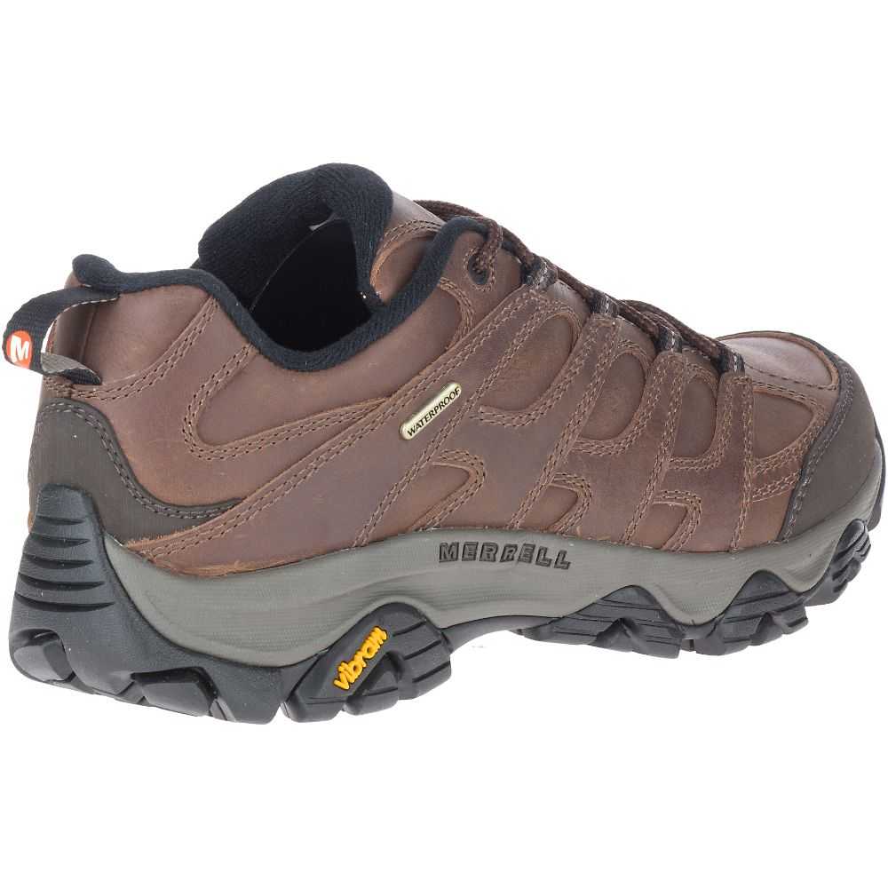 Men's Merrell Moab 3 Prime Waterproof Hiking Shoes Brown | Israel-237046