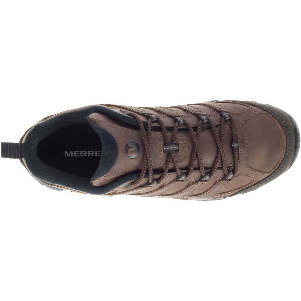 Men's Merrell Moab 3 Prime Waterproof Hiking Shoes Brown | Israel-237046