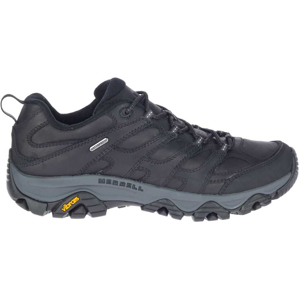 Men\'s Merrell Moab 3 Prime Waterproof Hiking Shoes Black | Israel-613490