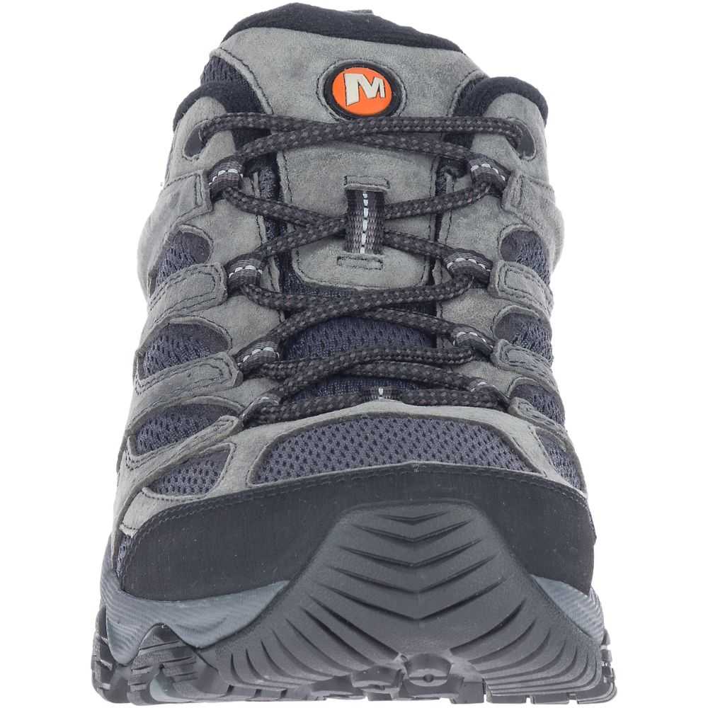 Men's Merrell Moab 3 Wide Width Hiking Shoes Grey | Israel-380167