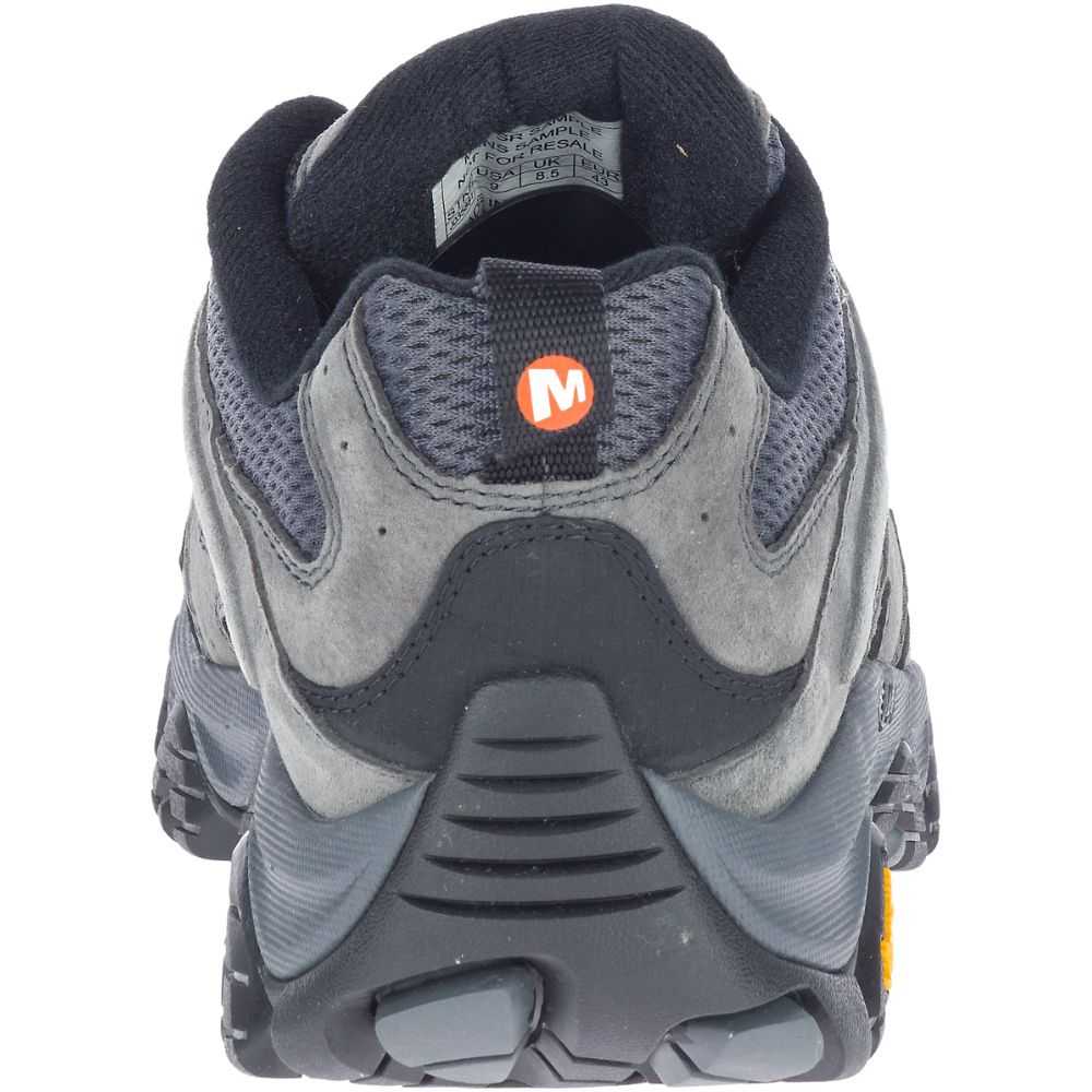 Men's Merrell Moab 3 Wide Width Hiking Shoes Grey | Israel-380167