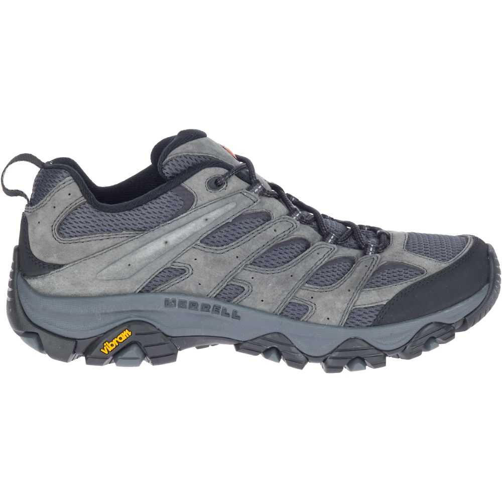 Men\'s Merrell Moab 3 Wide Width Hiking Shoes Grey | Israel-380167