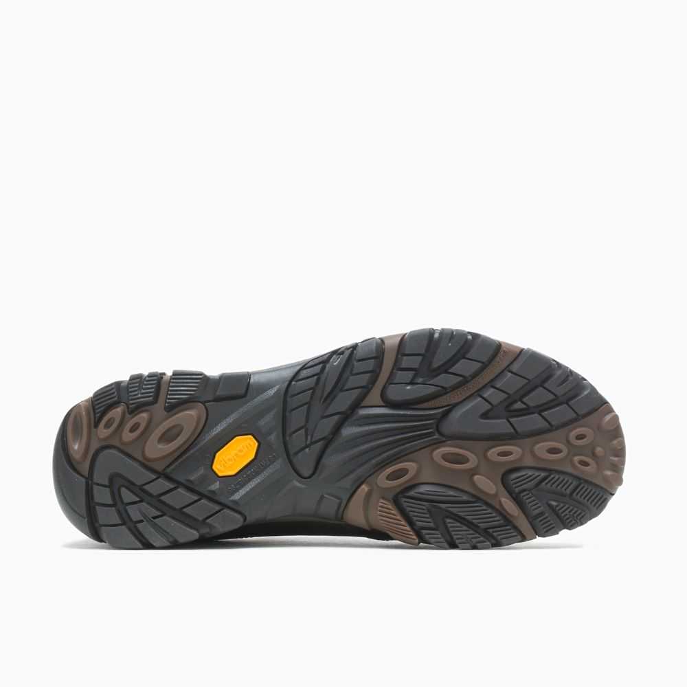 Men's Merrell Moab Adventure Lace Casual Sneakers Dark Brown | Israel-9230478