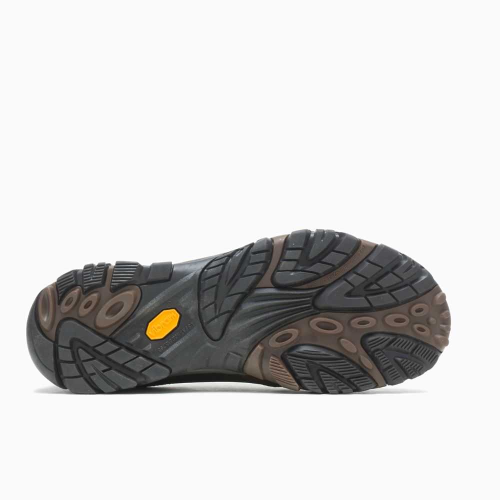 Men's Merrell Moab Adventure Lace Waterproof Casual Sneakers Dark Brown | Israel-721483