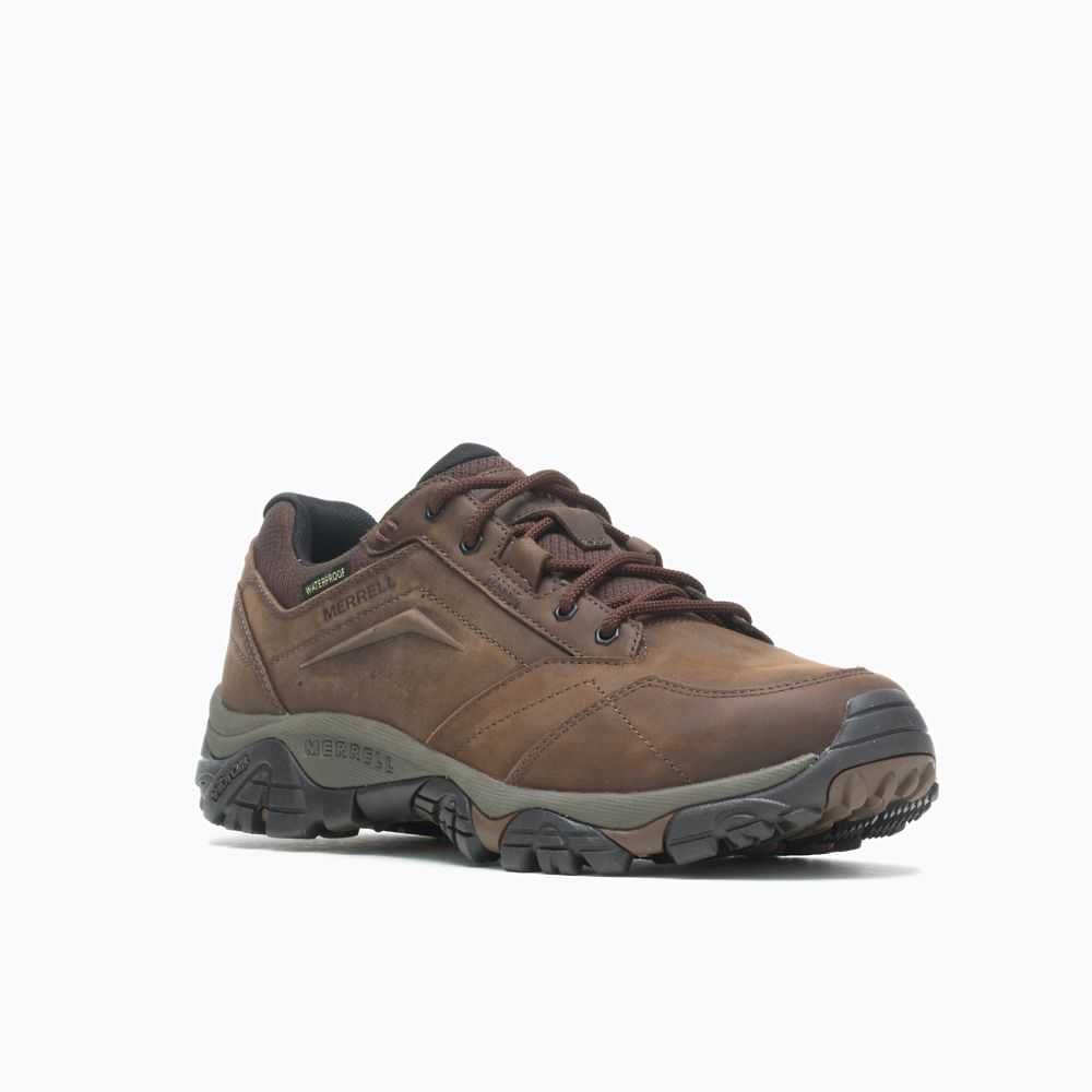 Men's Merrell Moab Adventure Lace Waterproof Casual Sneakers Dark Brown | Israel-721483