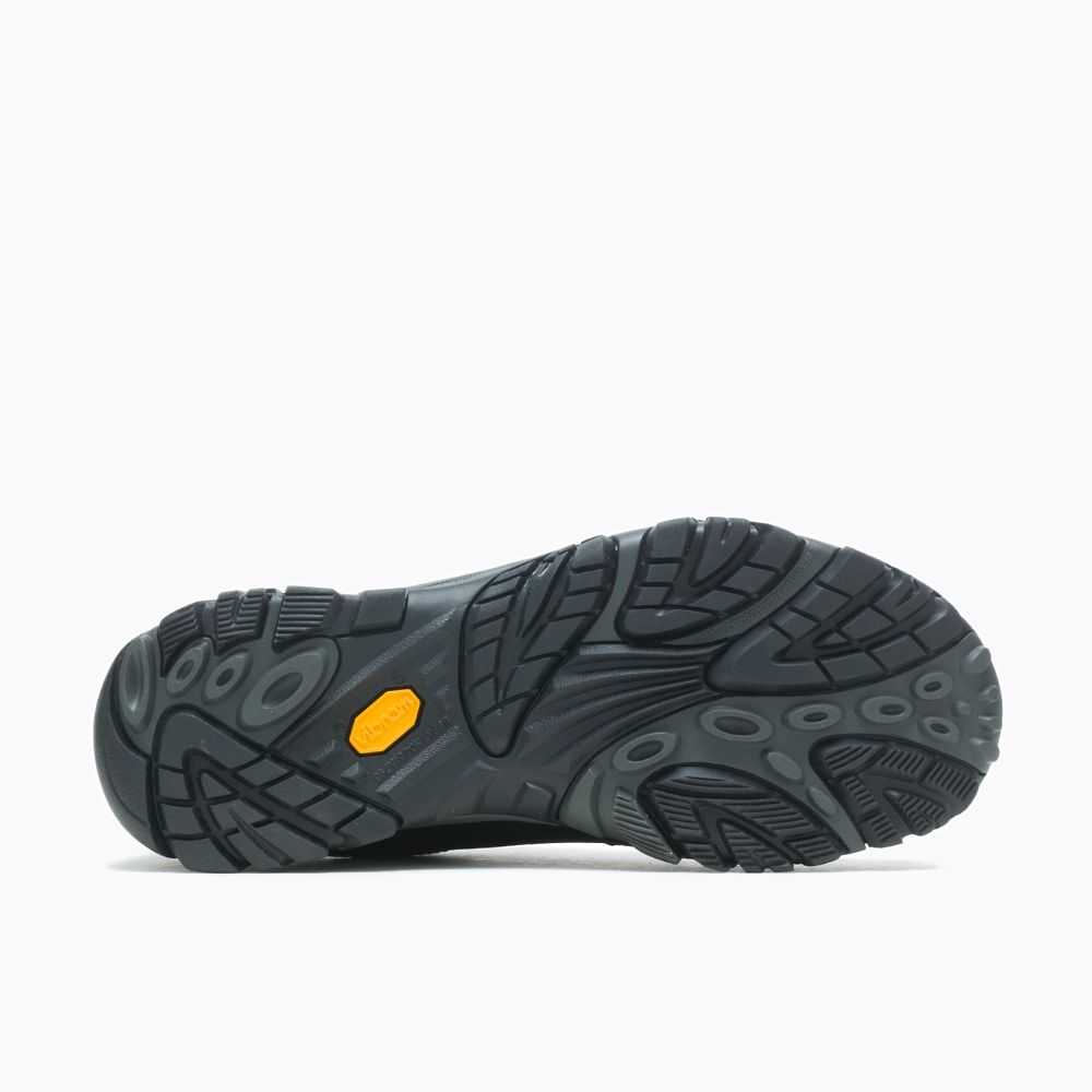 Men's Merrell Moab Adventure Lace Wide Width Casual Sneakers Black | Israel-701296