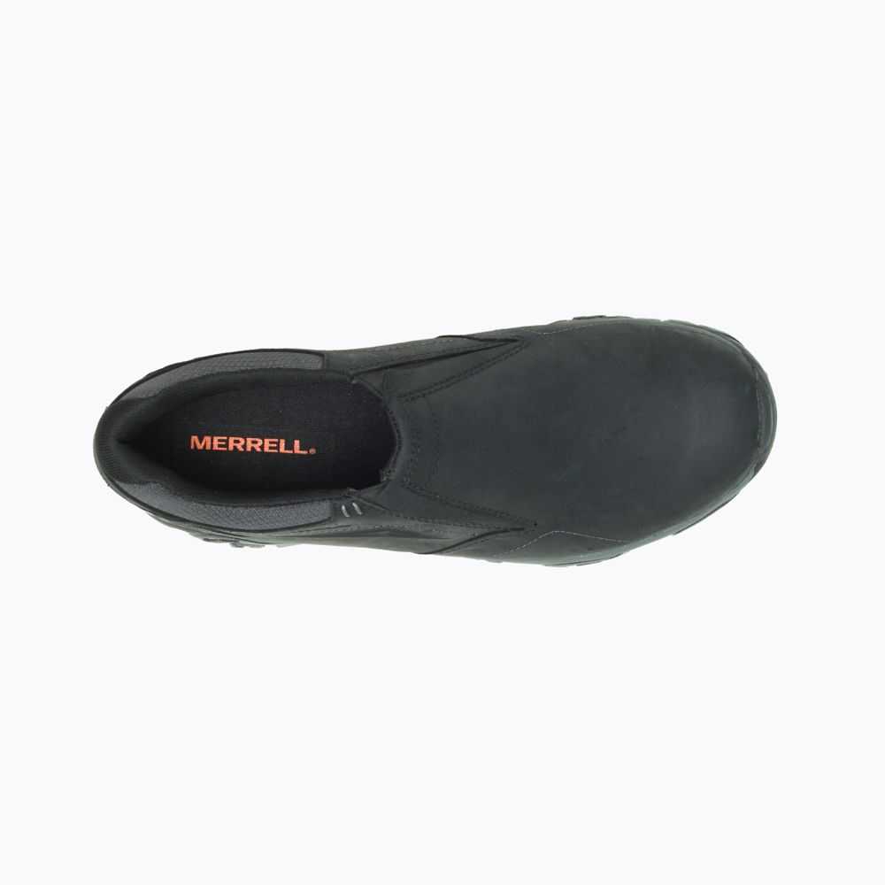 Men's Merrell Moab Adventure Moc Casual Shoes Black | Israel-640712