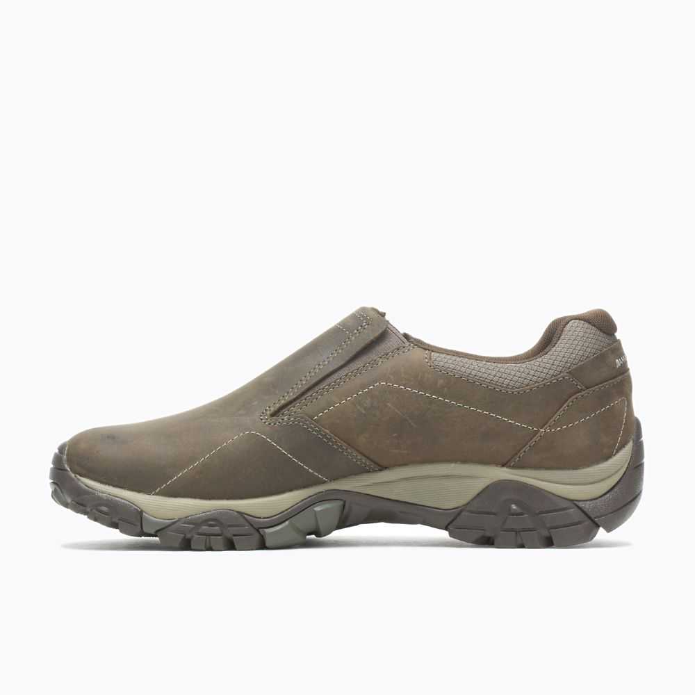 Men's Merrell Moab Adventure Moc Casual Shoes Brown | Israel-763419