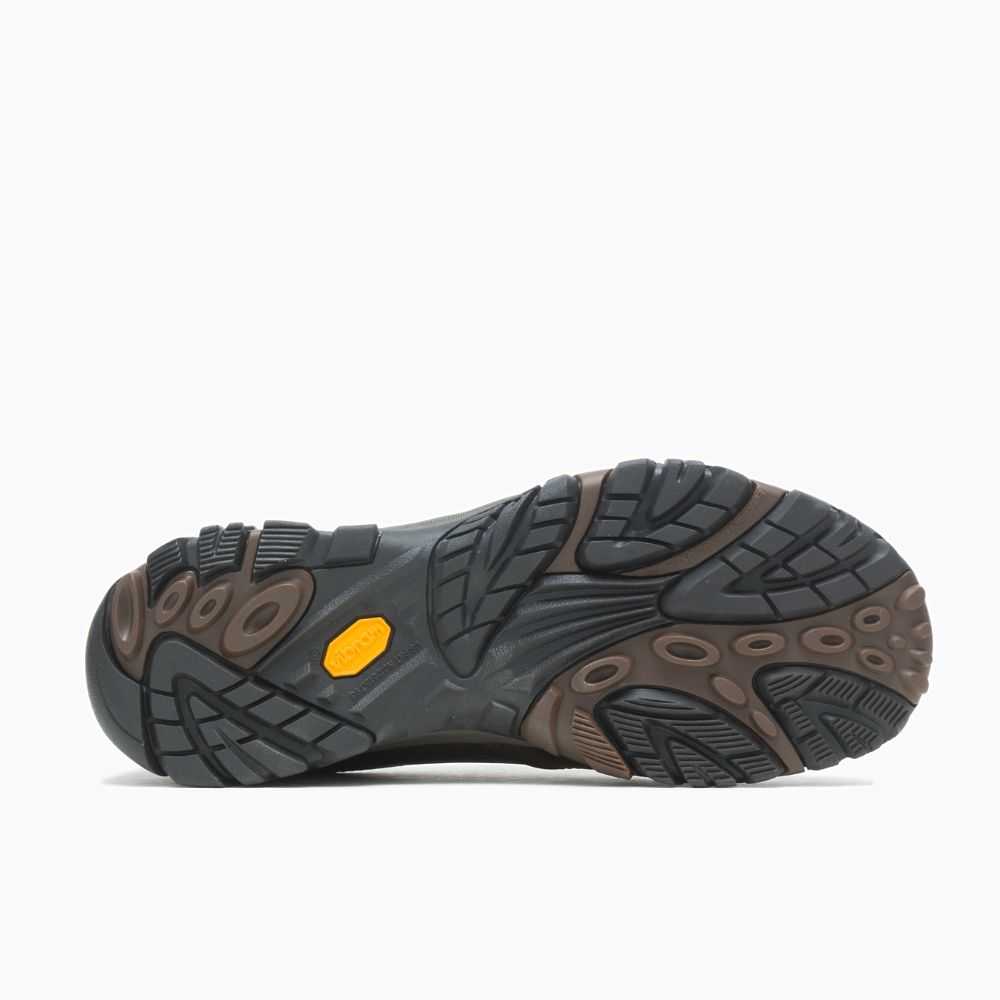 Men's Merrell Moab Adventure Moc Wide Width Casual Shoes Dark Brown | Israel-126974