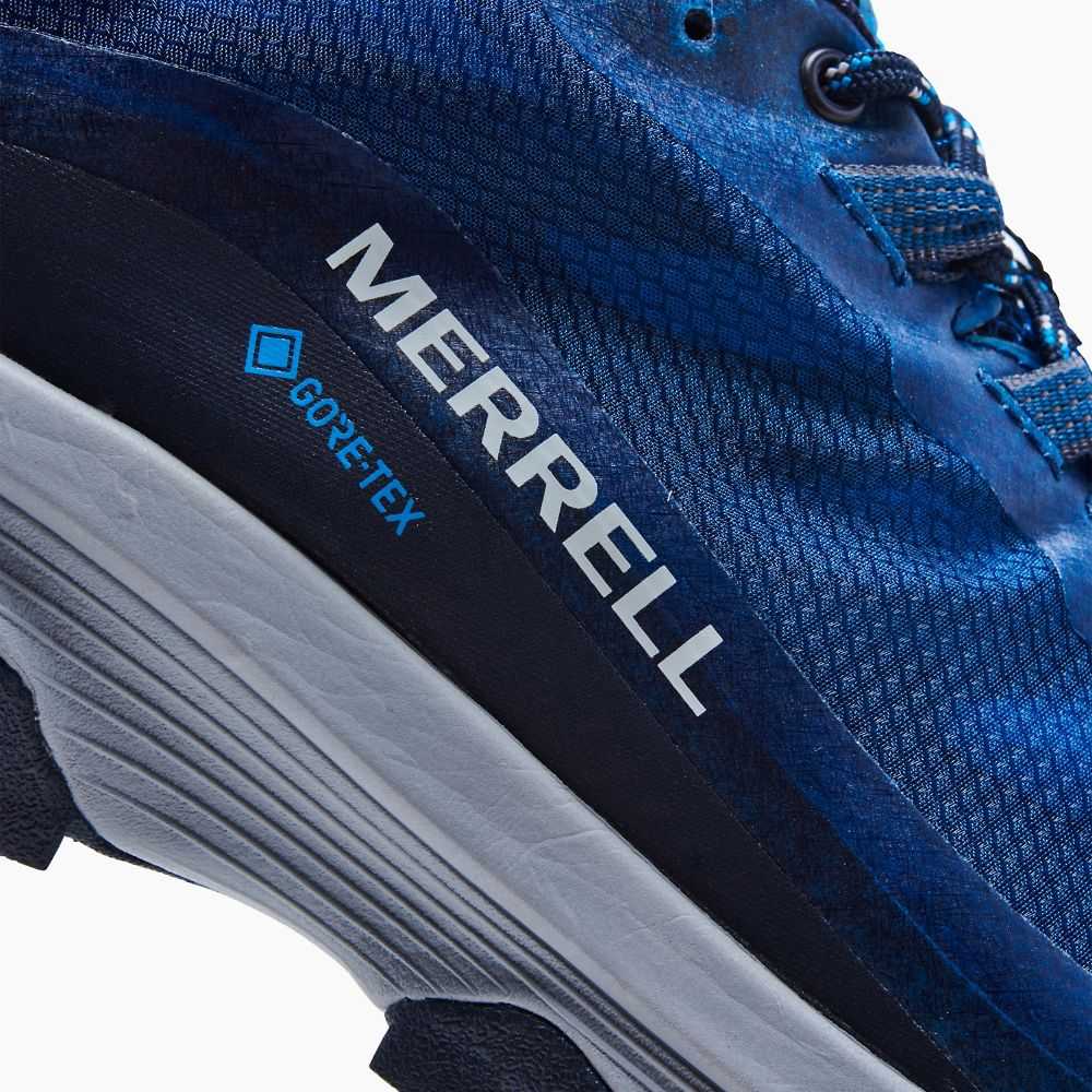 Men's Merrell Moab Speed GORE-TEX® Walking Shoes Navy | Israel-169384