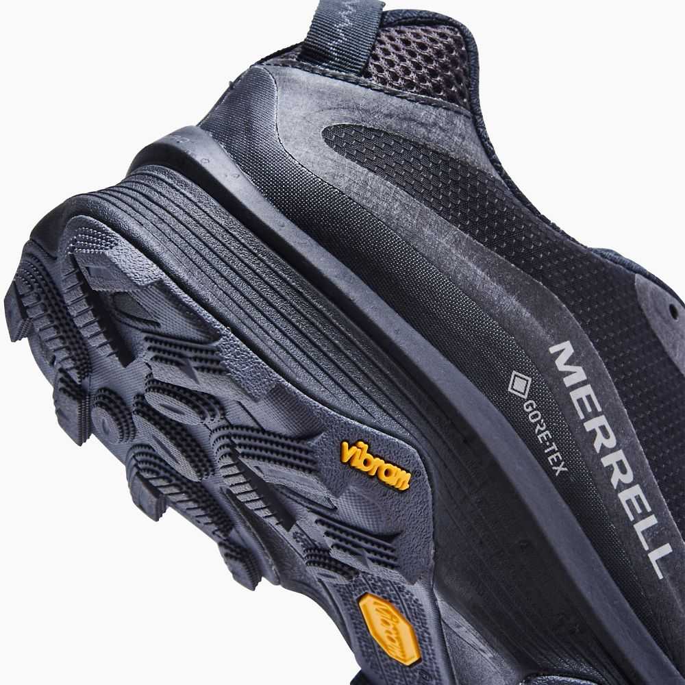 Men's Merrell Moab Speed GORE-TEX® Walking Shoes Black | Israel-861294