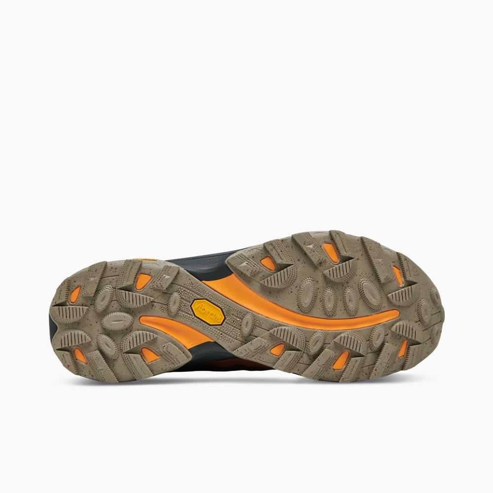 Men's Merrell Moab Speed GORE-TEX® Walking Shoes Dark Green | Israel-9486071