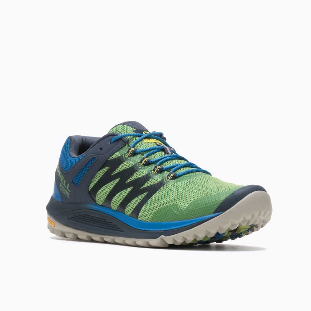 Men's Merrell Nova 2 GORE-TEX® Trail Running Shoes Green | Israel-092637