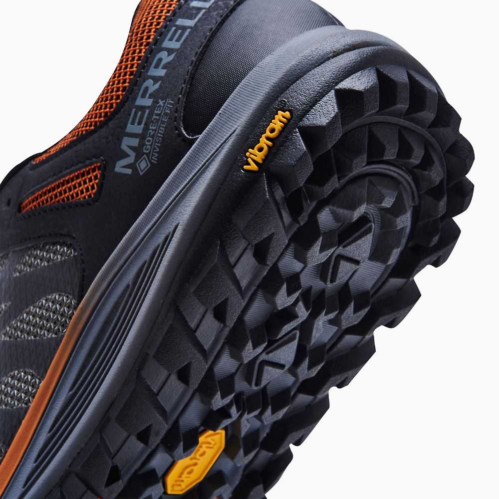 Men's Merrell Nova 2 GORE-TEX® Trail Running Shoes Deep Grey | Israel-6093428