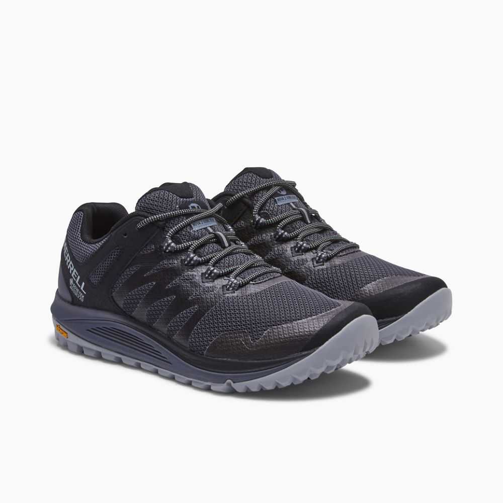 Men's Merrell Nova 2 GORE-TEX® Trail Running Shoes Grey | Israel-817206