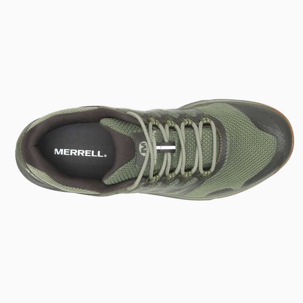 Men's Merrell Nova 2 GORE-TEX® Trail Running Shoes Dark Green | Israel-8706241