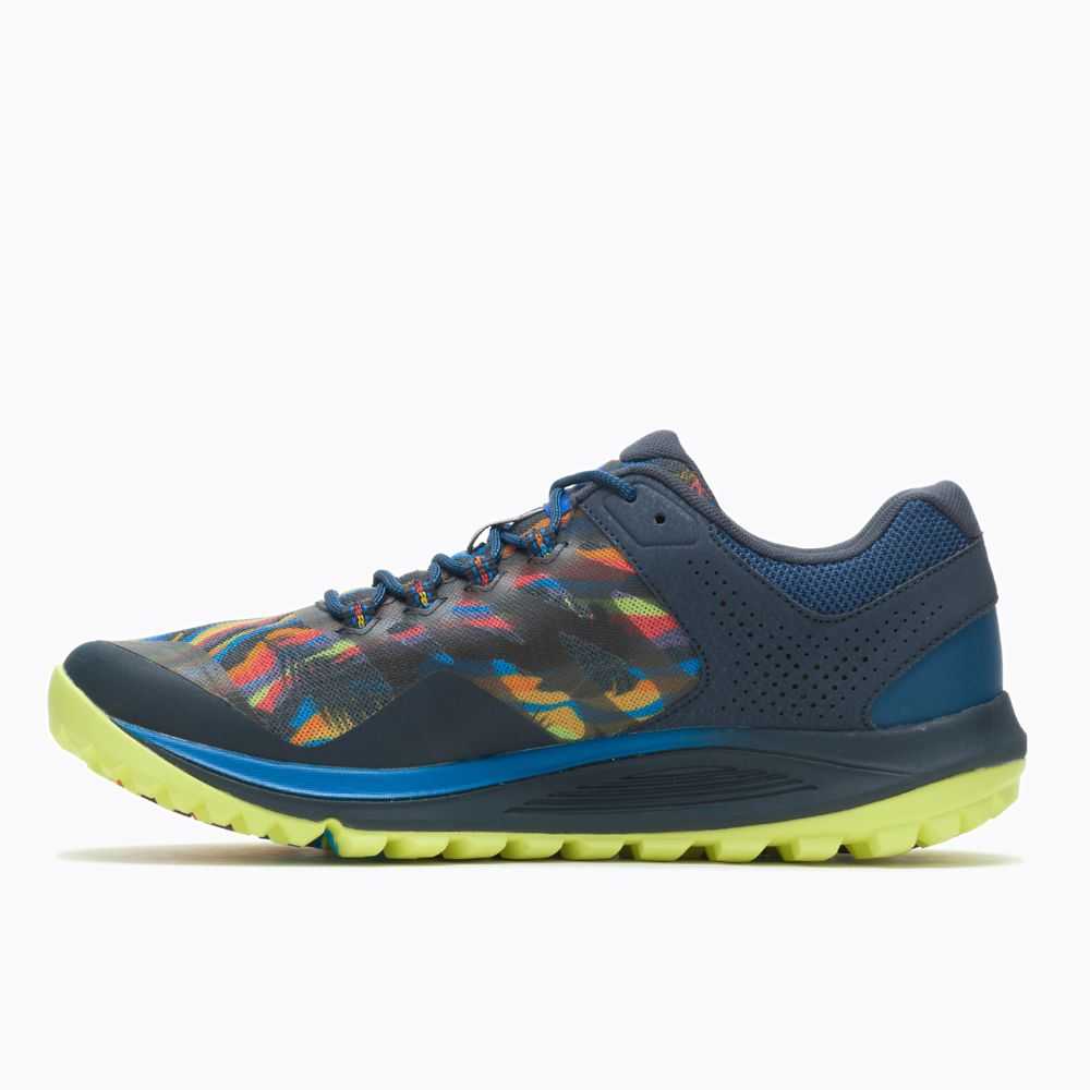 Men's Merrell Nova 2 Rainbow Wide Width Trail Running Shoes Multicolor | Israel-194032