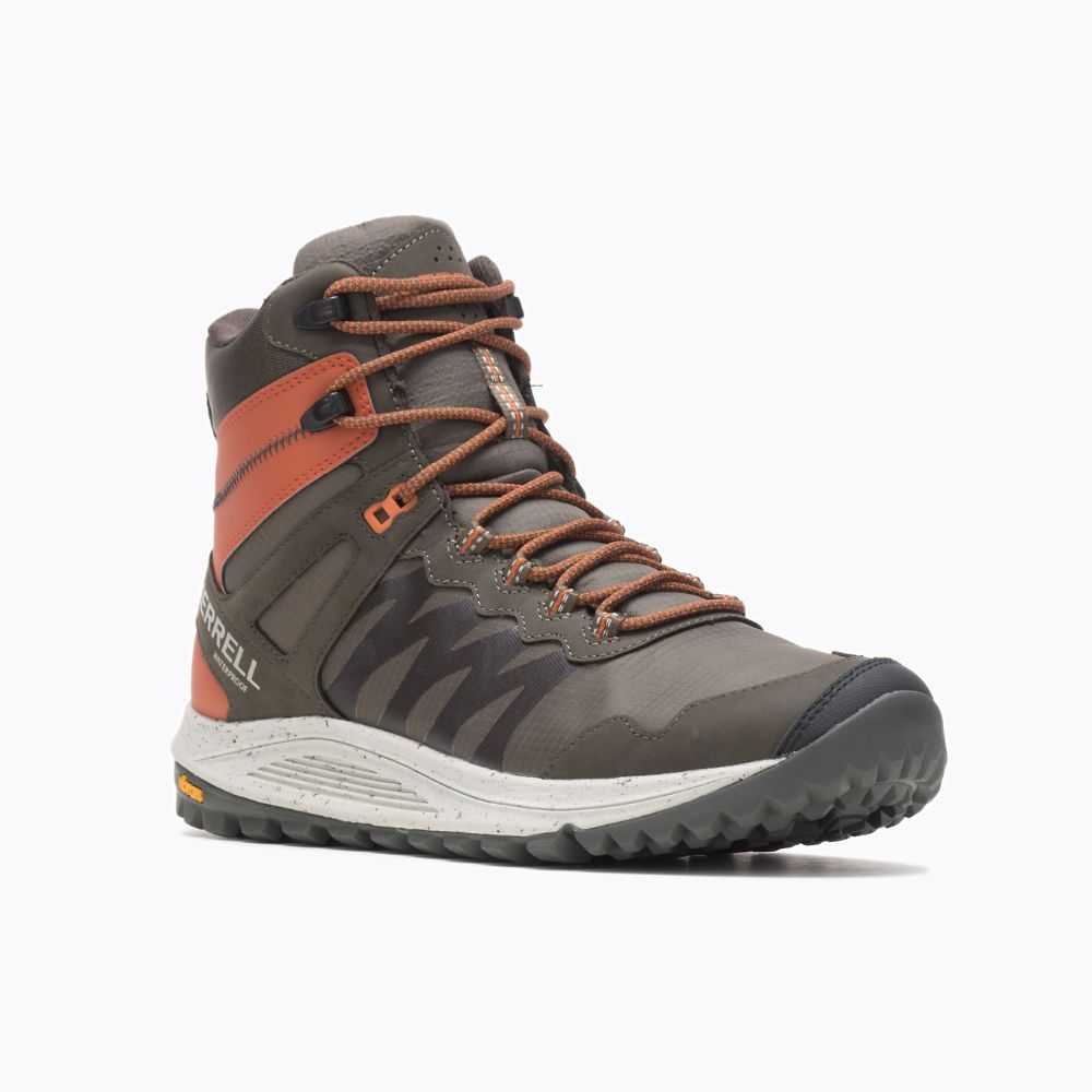 Men's Merrell Nova Hiking Boots Olive | Israel-683710