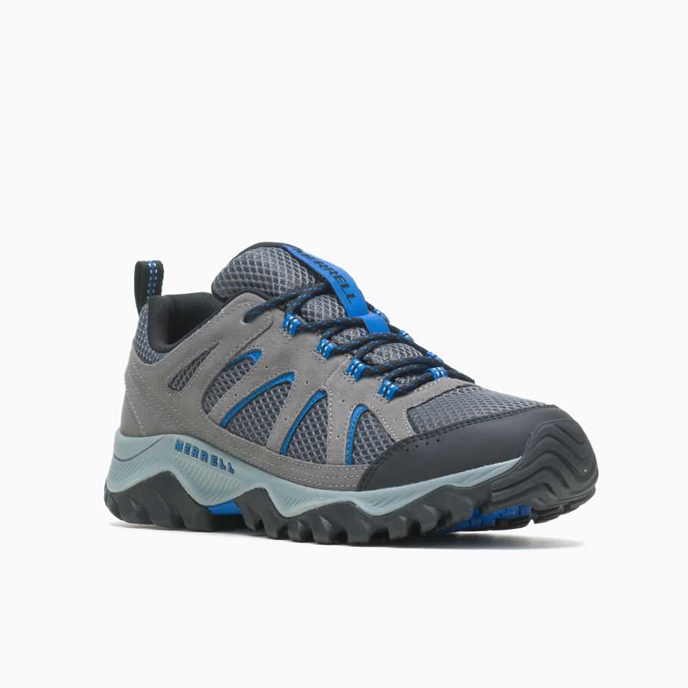 Men's Merrell Oakcreek Hiking Shoes Deep Grey | Israel-938274