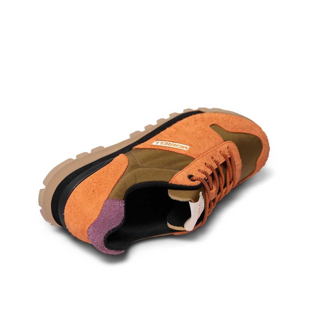 Men's Merrell Solo Luxe 2 Sneakers Brown/Orange | Israel-486302