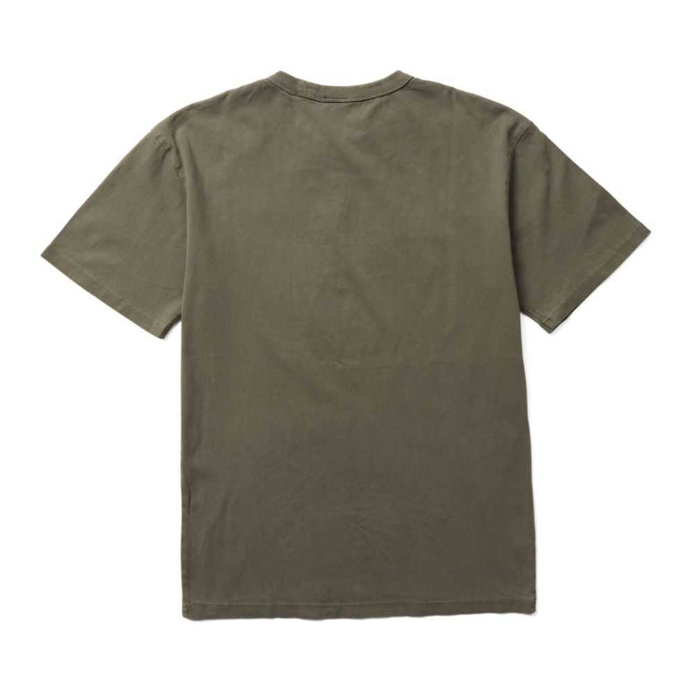 Men's Merrell Sunbaked T Shirts Olive | Israel-062491