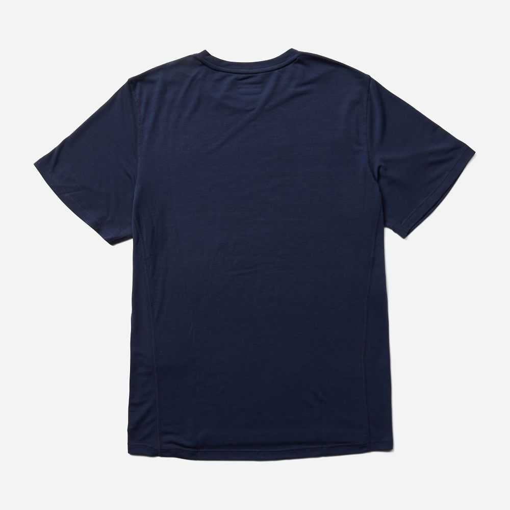 Men's Merrell Tencel T Shirts Navy | Israel-697241