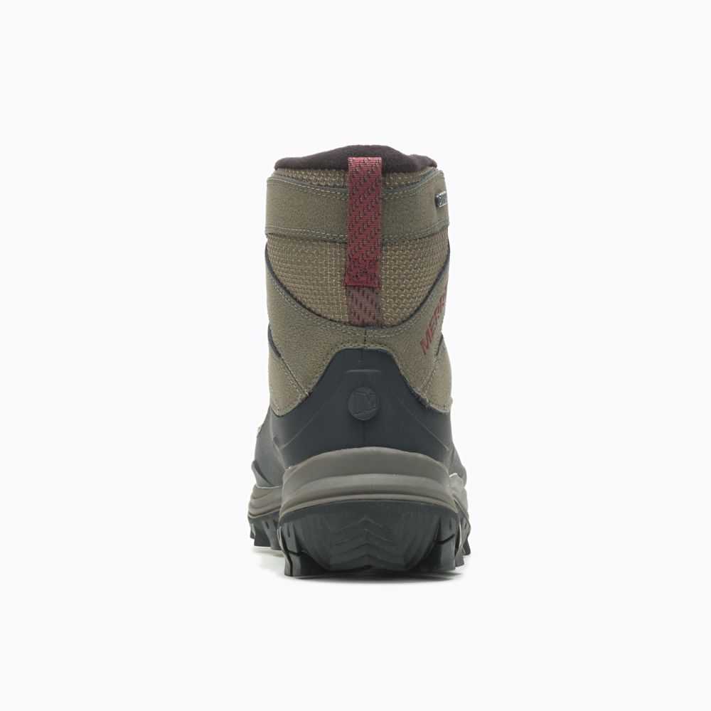 Men's Merrell Thermo Chill Mid Shell Waterproof Winter Boots Brown | Israel-726394