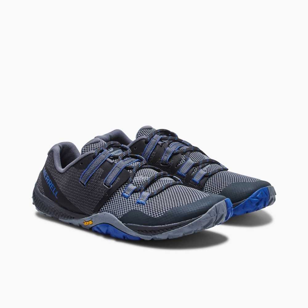 Men's Merrell Trail Glove 6 Eco Barefoot Shoes Dark Blue | Israel-0346719