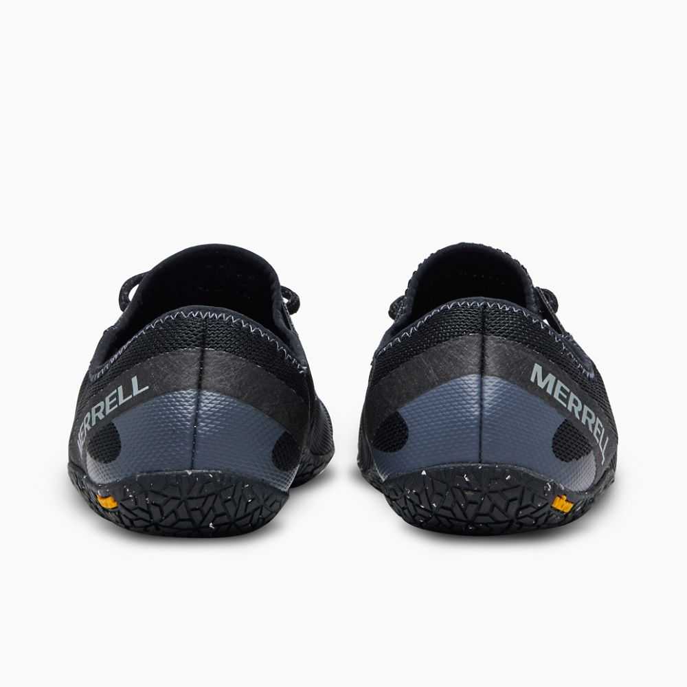 Men's Merrell Vapor Glove 5 Barefoot Shoes Black | Israel-013496