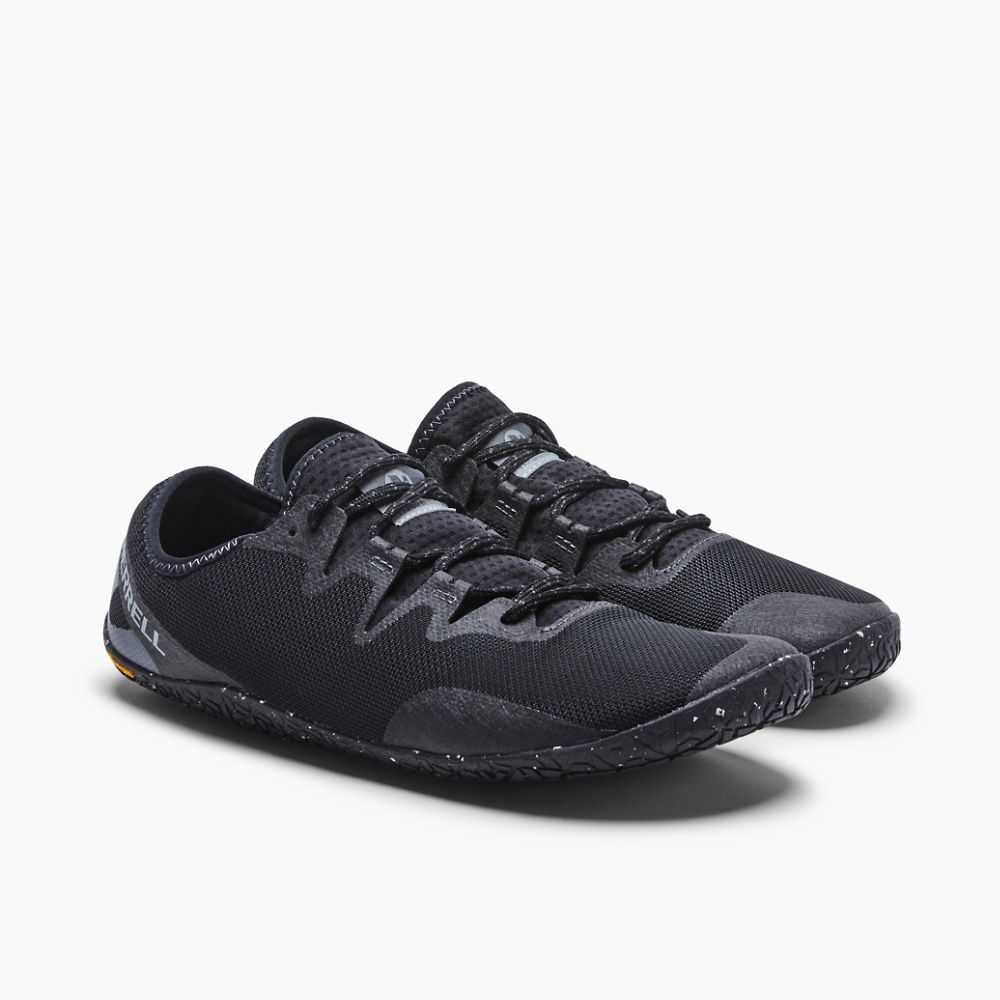 Men's Merrell Vapor Glove 5 Barefoot Shoes Black | Israel-013496