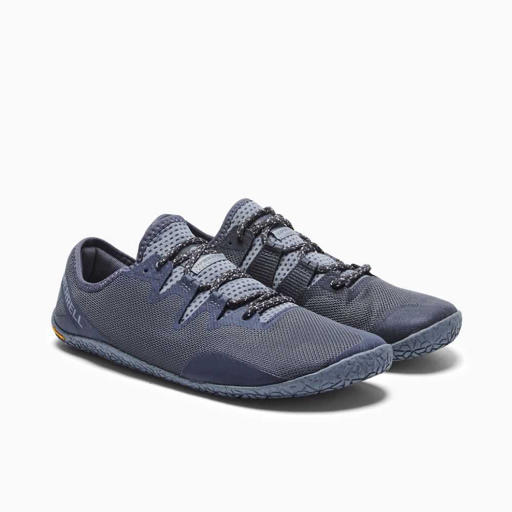 Men's Merrell Vapor Glove 5 Barefoot Shoes Dark Blue | Israel-2048967