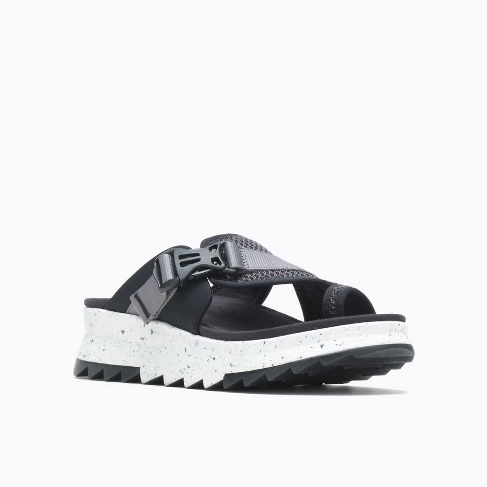 Women's Merrell Alpine Cush Sandals Black | Israel-2396147