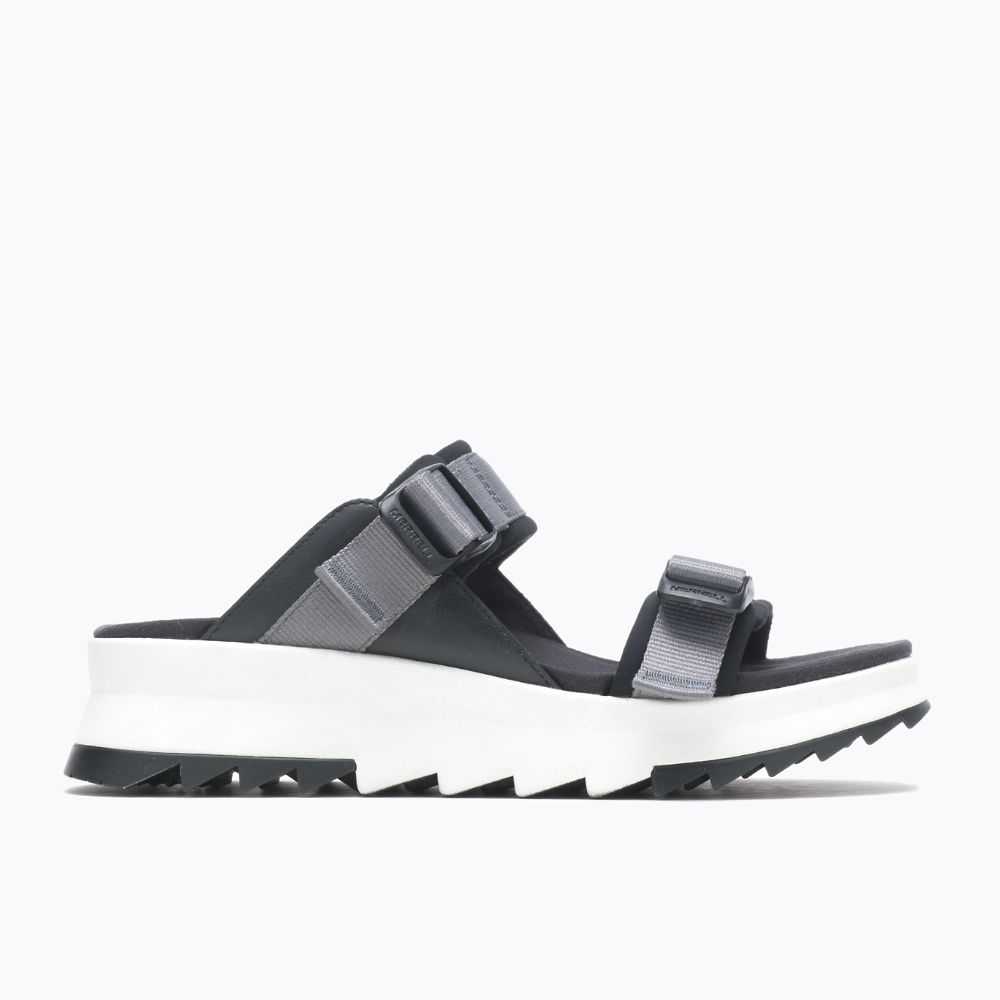 Women's Merrell Alpine Cush Sandals Black | Israel-347026