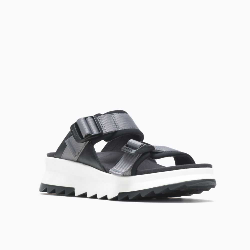 Women's Merrell Alpine Cush Sandals Black | Israel-347026