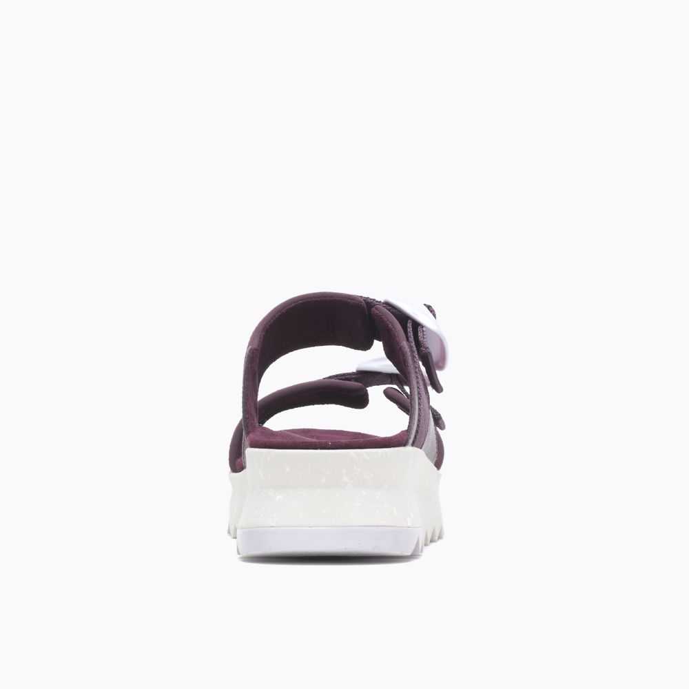 Women's Merrell Alpine Cush Sandals Burgundy | Israel-324769