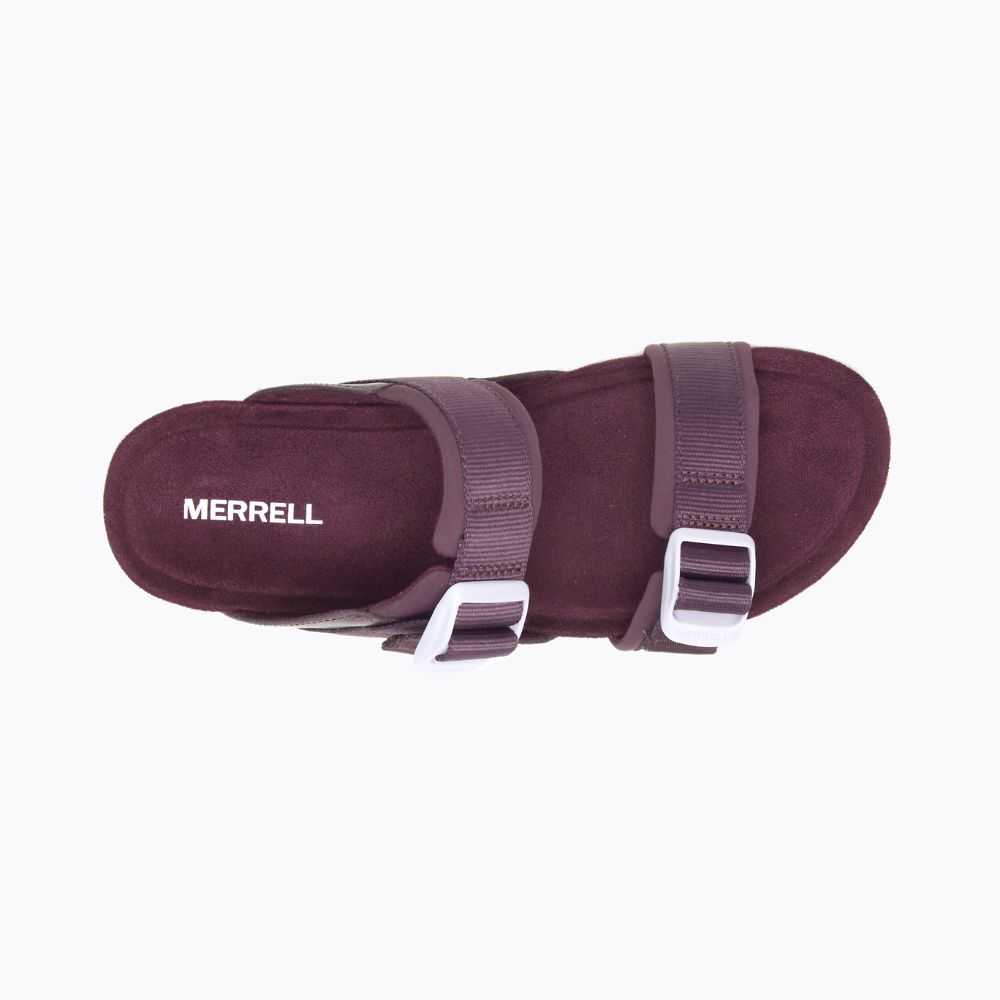 Women's Merrell Alpine Cush Sandals Burgundy | Israel-324769