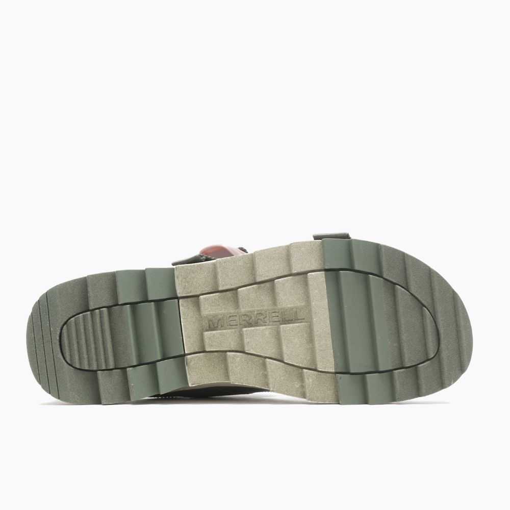 Women's Merrell Alpine Cush Sandals Dark Green | Israel-096731