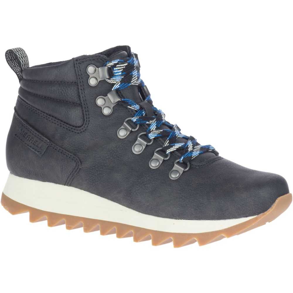 Women's Merrell Alpine Hiking Boots Black | Israel-037428