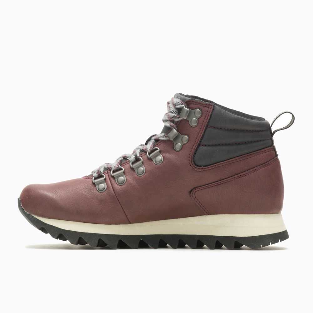 Women's Merrell Alpine Hiking Boots Burgundy | Israel-943861