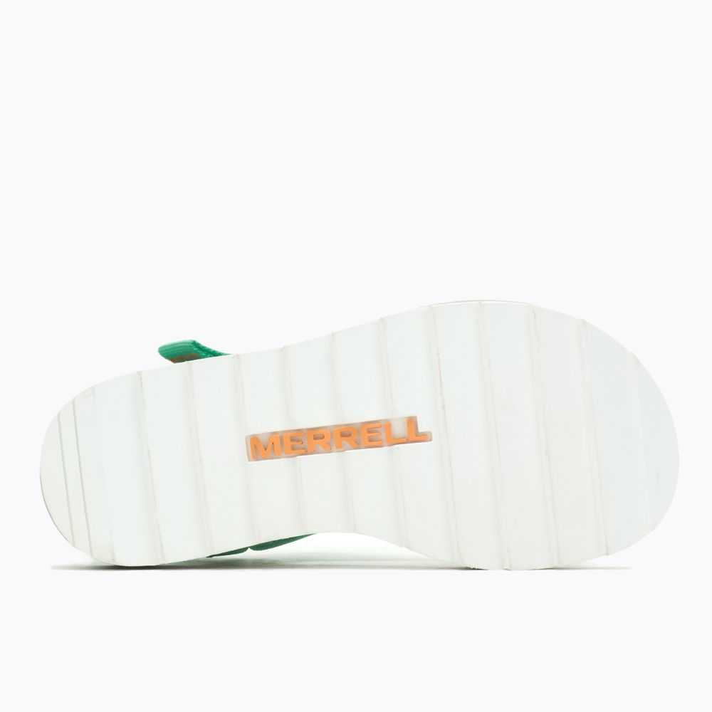 Women's Merrell Alpine Strap Sandals Green | Israel-960148