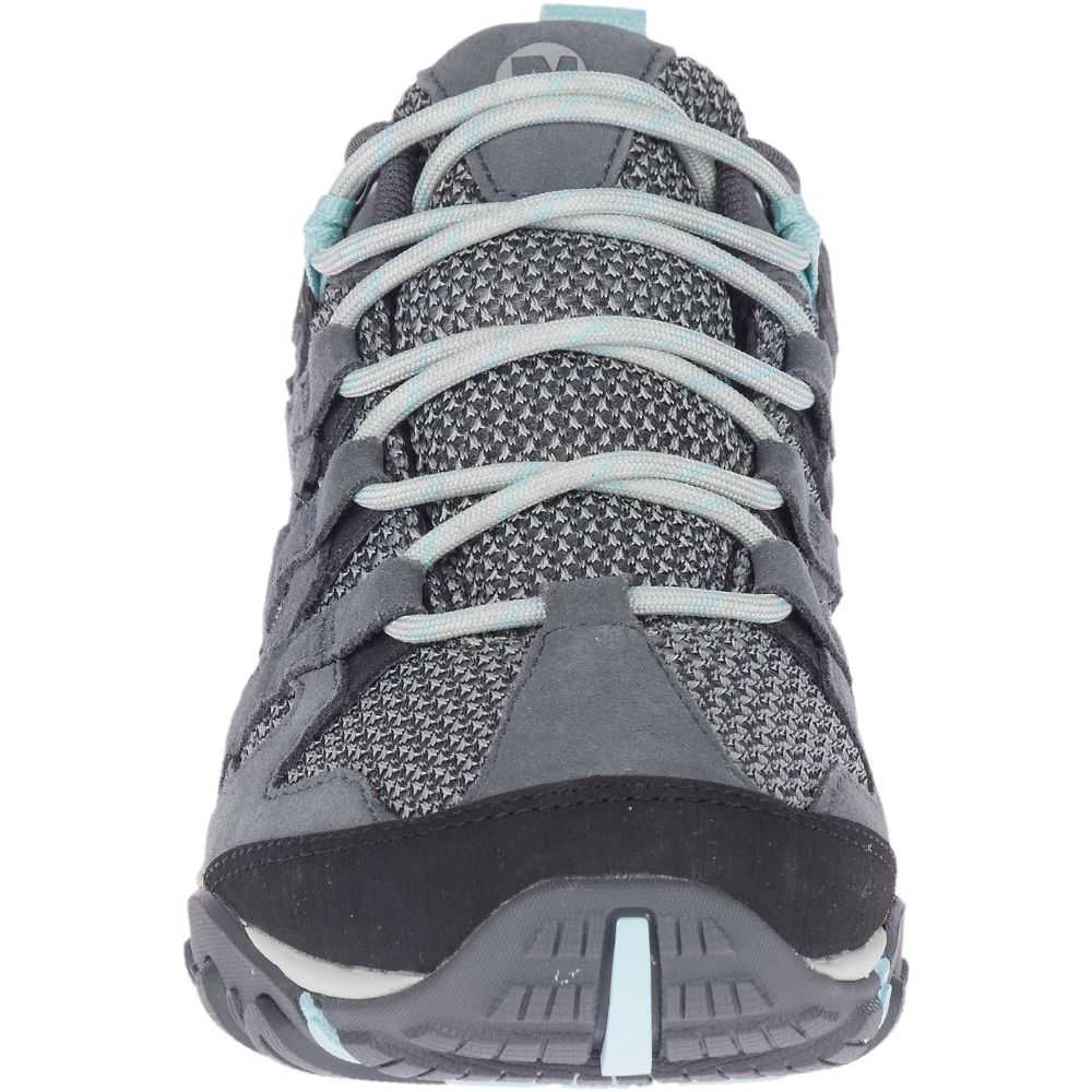 Women's Merrell Alverstone Waterproof Hiking Shoes Dark Grey | Israel-816239