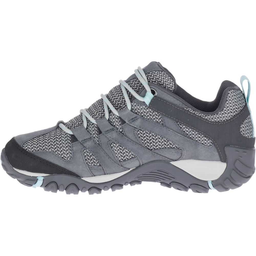 Women's Merrell Alverstone Waterproof Hiking Shoes Dark Grey | Israel-816239