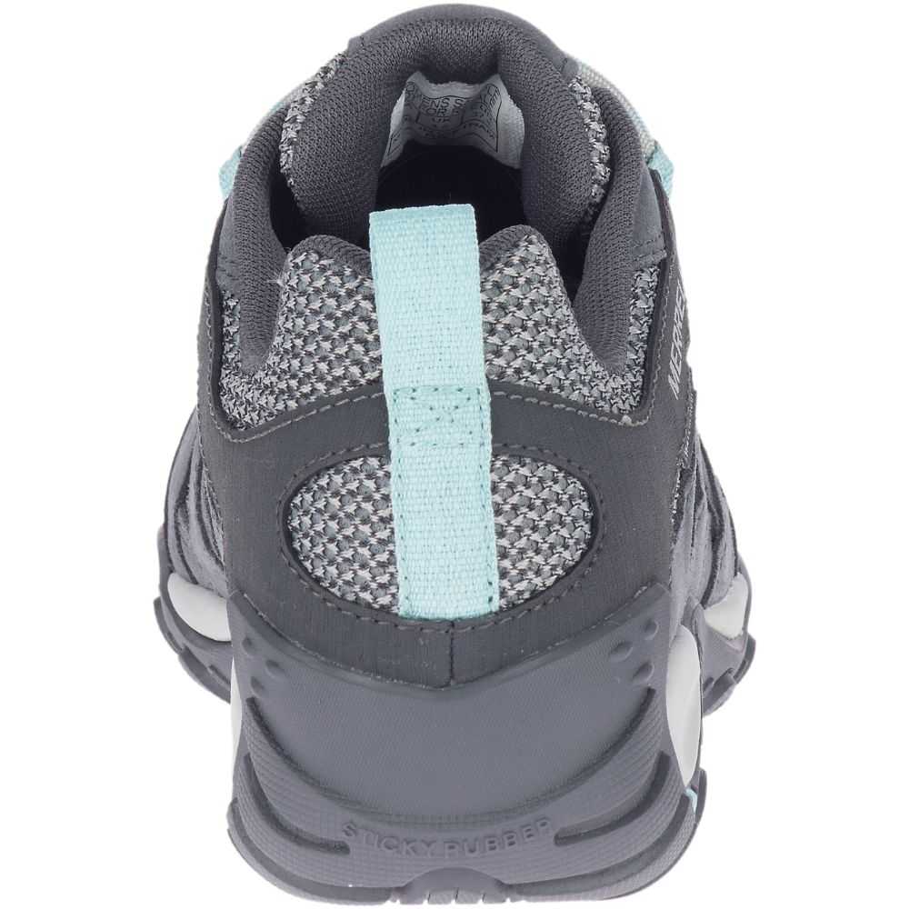 Women's Merrell Alverstone Waterproof Hiking Shoes Dark Grey | Israel-816239