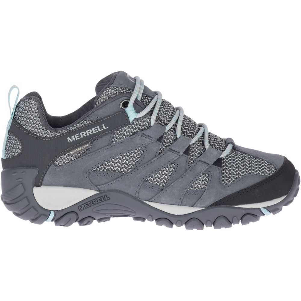 Women\'s Merrell Alverstone Waterproof Hiking Shoes Dark Grey | Israel-816239