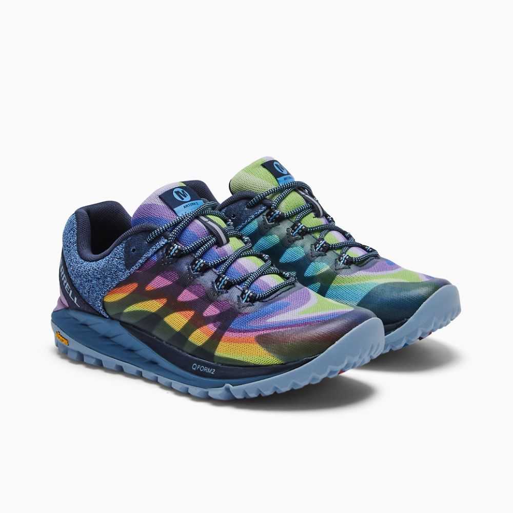 Women's Merrell Antora 2 Rainbow Trail Running Shoes Multicolor | Israel-872496