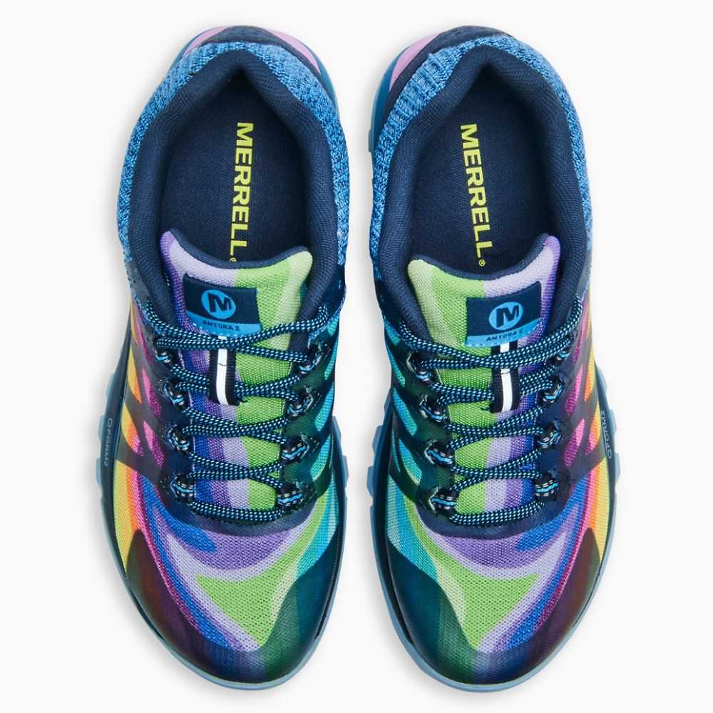 Women's Merrell Antora 2 Rainbow Trail Running Shoes Multicolor | Israel-872496