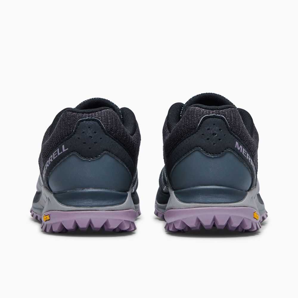 Women's Merrell Antora 2 Trail Running Shoes Black/Dark Grey | Israel-1740386